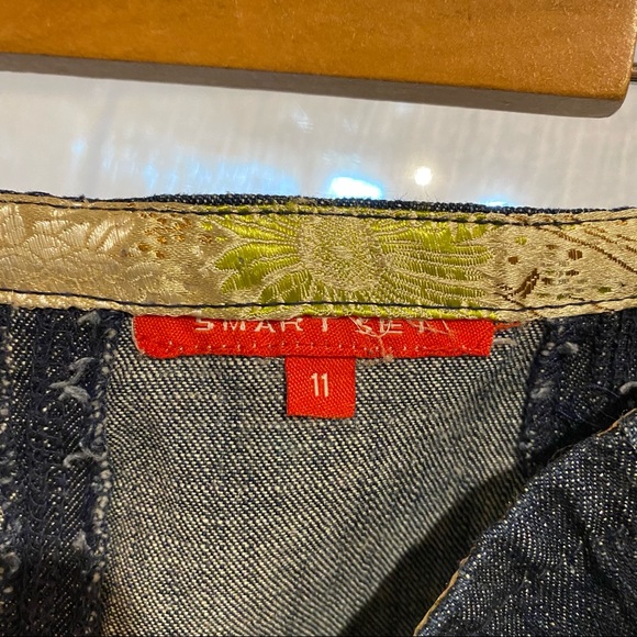 Denim mid length flare skirt - Picture 4 of 5